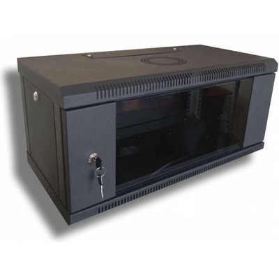 Hypernet WMNC-30-4U-FLAT- BLACK шкаф коммутационный настенный 4U 600x300 разборной 6609г фото