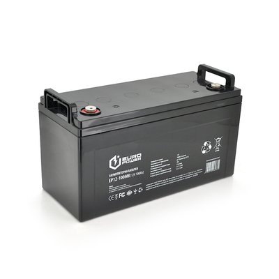 Акумуляторна батарея EUROPOWER AGM EP12-100M8 12 V 100 Ah (329 х 172 х 218) Black Q1 16233 фото