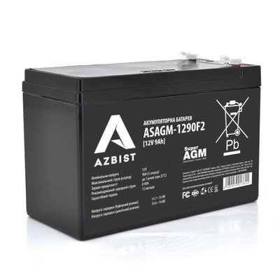 Аккумулятор AZBIST Super AGM ASAGM-1290F2, Black Case, 12V 9.0Ah (151 х 65 х 94 (100) ) Q10 01362 фото
