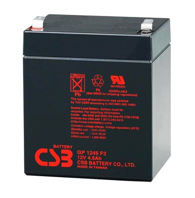 Аккумуляторная батарея CSB GP1245, 12V 4.5Ah (90х70х100(105)) Q10 04970 фото