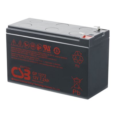 Аккумуляторна батарея CSB GP1272F2, 12V 7,2Ah (25W) (151х65х100мм) 1.9кг Q10/420 11641 фото
