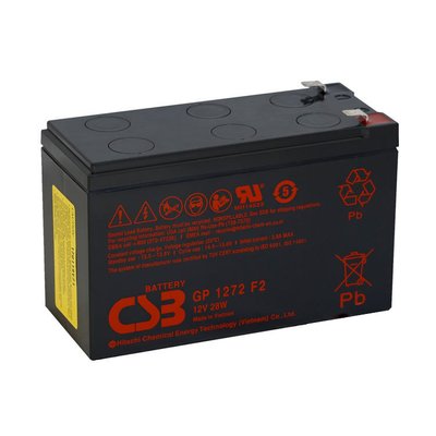 Аккумуляторная батарея CSB GP1272F2, 12V 7,2Ah (151х65х100мм) 2,4кг Q10 04408 фото