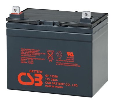 Аккумуляторная батарея CSB GP12340, 12V 34Ah (195х130х155мм) 05669 фото