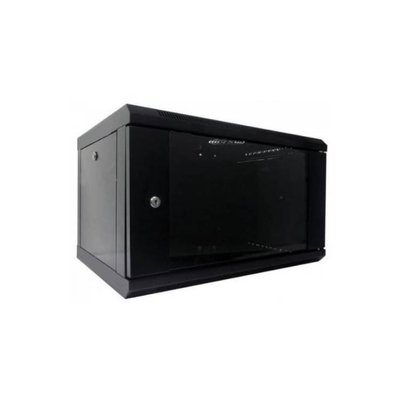 Hypernet WMNC66-6U-FLAT- BLACK шкаф коммутационный настенный 6U 600x600 разборной 6222г фото