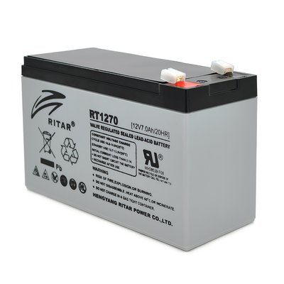Акумуляторна батарея AGM RITAR RT1270, Gray Case, 12V 7.0Ah ( 151 х 65 х 94 (100) ) Q10 02974ю фото